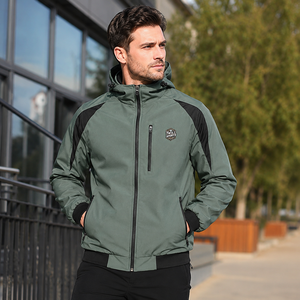 Premium Quality Coated Long Soft Shell Winter <b>Jackets</b> Stand Collar Quick Dry Windproof Zipper Side Pockets Softshell <b>Jackets</b> - Product Image 2