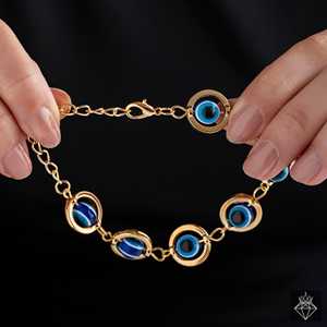 PRAO Evil Eye Bracelet en or Bijouterie élégante - Product Image 4