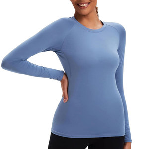 Tops Deportivos de Yoga para Mujer, Tallas Grandes, Cuello Redondo, Transpirables, de Secado Rápido, Compresión, Ecológicos, Elásticos en Cuatro Direcciones - Product Image 2