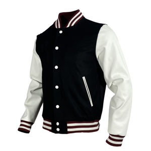 OEM Custom Men's Plus Size Letterman Vintage Baseball <b>Jacket</b> Long Style Varsity PAKISTAN Chenille Embroidery Leather for <b>Winter</b> - Product Image 2