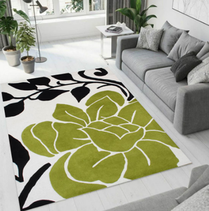 Tapis KNOT RUG en laine tuftée à la main, haute qualité, motif moderne, fait main, écologique, pour salon, chambre d'enfant, hôtels, bureau - Product Image 1