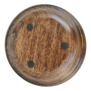 ชามข้าวสลัดก๋วยเตี๋ยวขนาดเล็กใส่อาหารปลอดภัยชามไม้มะม่วงทรงกลมสำหรับเสิร์ฟอาหารและผลไม้ - Product Image 4