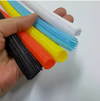 Gaine de câble tressée en polyester extensible, personnalisée, résistante à l'usure, auto-enroulante, 5 mm ID, 220 V