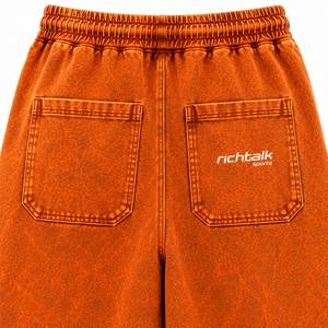 <b>Men</b> Acid Wash Straight Mid Waist Plus Size Heavyweight <b>Drawstring</b> Quick Dry Casual Streetwear Breathable <b>Trousers</b> Outdoor Gym - Product Image 5