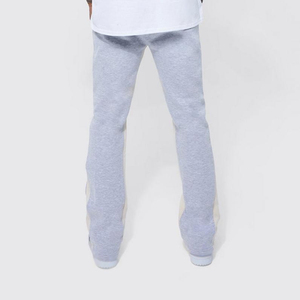 Custom Logo Design High Waist <b>Men's</b> Casual Flare Trousers Breathable Quick Dry 100% Polyester Fabric Elastic Waist Customizable - Product Image 2