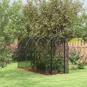 Tenda di Protezione per Piante in Acciaio Zincato 4FT X 12FT con Porta con Cerniera, Tipo di Prodotto: Cappotti da Donna - Product Image 2