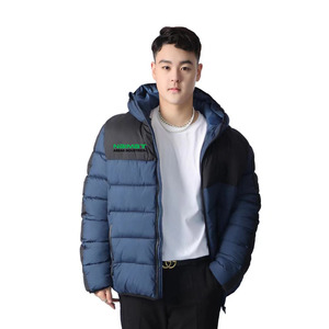 Tech Wear Reflective Puffer <b>Jacket</b> <b>Men</b> High Visibility Shiny Fabric Streetwear Windbreaker Tactical <b>Winter</b> Outerwear - Product Image 1