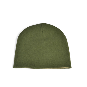 Bonnet unisexe en mélange de laine couleur unie avec broderie 3D, idéal pour l'hiver, les activités de plein air et le quotidien, ajustable, tricot côtelé - Product Image 1