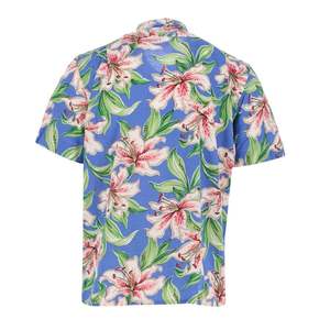 Nouvelle chemise à manches courtes pour homme à motif hawaïen, t-shirt hawaïen tendance, chemise à boutons en polyester imprimé - Product Image 3