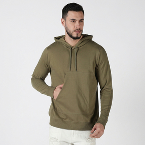 <span class=keywords><strong>Felpa</strong></span> <span class=keywords><strong>con</strong></span> Cappuccio Verde Oliva da Uomo, Vestibilità Regolare, Stampa <span class=keywords><strong>Teschi</strong></span>, Casual in Cotone Lavorato a Maglia <span class=keywords><strong>con</strong></span> Tasca Frontale, Calda per l'Inverno - Product Image 1