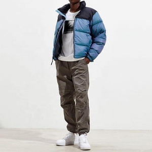 Custom Zip up Lightweight <b>Duck</b> Feather Fill Cropped Padded Quilted Windproof Puffy Bubble Winter <b>Down</b> <b>Coat</b> Puffer Jacket for Men - Product Image 5