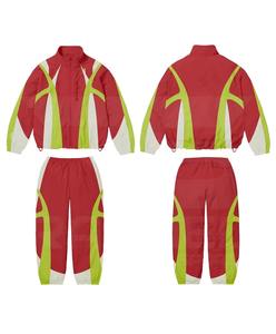 Traje cortavientos de nailon para hombre de calidad premium 2026, ropa deportiva de moda, chándal personalizado con rayas, en oferta. - Product Image 4