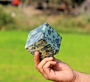 Cubo de jaspe Kambaba de fábrica directo, pulido genuino, excelente brillo, patrón increíble y se puede utilizar para una variedad de propósitos - Product Image 3