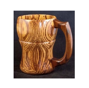 Handmade Wooden Mug Natural Solid Wood Coffee Cup Rustic Design Eco Friendly Drinkware for Tea Coffee Juice - Product Image 1