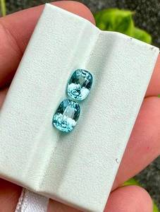 Zircon bleu naturel, pierres précieuses ovales à facettes, pierres en vrac pour la fabrication de bijoux, bagues, pendentifs, boucles d'oreilles, haute qualité - Product Image 4