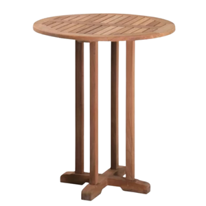 Mesa de Centro Redonda de Madera de Teca a Precio de Mayoreo, Mesa de Bar para el Hogar, Mesa de Comedor, Fabricación en Indonesia - Product Image 5