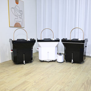 Taşınabilir şampuan kase su tankı kafa Spa masaj su sirkülasyonu 60L su depolama başkanı terapi şampuan sandalye havza lavabo - Product Image 3