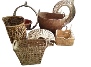 Bolso de mano tejido de hierba/bolso de playa casual/bolso de mano ligero de moda ecológico y bolso de compras de material transpirable resistente - Product Image 5