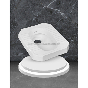 โถสุขภัณฑ์เซรามิกแบบย่อส่วน รุ่น Mini MD Squatting Pan ประหยัดพื้นที่ห้องน้ำ ผลิตภัณฑ์สุขภัณฑ์สำหรับส่งออก รุ่น 7006 อินเดีย OEM - Product Image 1