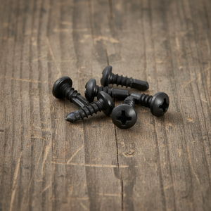 Vis à béton en acier au carbone revêtu noir PDC Modèle 11 - Tête cylindrique, pointe de perçage, entraînement Phillips, couple élevé, classe 4.8 6.8, norme - Product Image 5