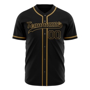 Camiseta de Béisbol Negra Personalizada para Hombre, Manga Corta, Cuello en V, Absorbe la Humedad, Ropa Deportiva de Equipo con Número 00 Impreso en la Parte Delantera - Product Image 4
