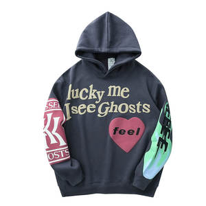 เสื้อฮู้ดซิปแบบยูนิเซ็กซ์ พิมพ์ลายโครงกระดูกแบบพัฟพร้อมตัวอักษร พิมพ์ลายกะโหลก คุณภาพสูง ผ้าฝ้ายผสมคอตตอน แบบสั่งทำพิเศษ - Product Image 1