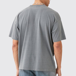 T-shirt imprimé pour homme en coton doux et confortable, style streetwear accrocheur, effet délavé à l'acide - Product Image 4