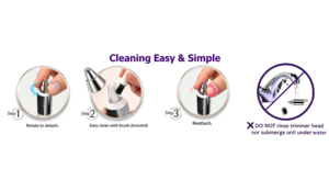 Épilateur facial électrique pliable indolore pour femmes, rasoir tondeuse à piles pour usage domestique - Product Image 5