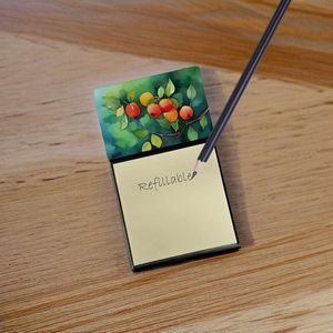 Almohadillas de notas autoadhesivas, nuevo diseño de acuarela de espinos de Missouri, dispensador recargable, almohadillas de notas, soporte para tarjetas, escritorio en blanco - Product Image 2