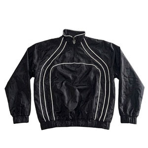 Custom Mens Cotton Solid Knitted <b>Hooded</b> Windbreaker Shorts Set Lightweight <b>Zip</b> Jacket Two Piece Sportswear Travel Outfit Unisex - Product Image 5