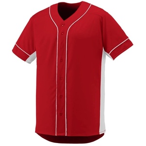 Camiseta de Béisbol Unisex Azul Rey, Manga Corta, Cuello en V, Cierre de Botones, Secado Rápido, 100% Poliéster, Ropa Deportiva Personalizada con Estampado - Product Image 4