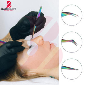 Pinzas de alta precisión para extensión de pestañas, herramienta antideslizante para injerto de pestañas naturales, herramientas de belleza para dar volumen - Product Image 3