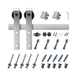 Kit Ferramenta per Porta Scorrevole Stile Barn da 1,5 m, Capacità di Carico 150 kg, Compatibile con Larghezza Massima 76 cm, Spessore 3,5-4 cm, per Soggiorno - Product Image 1