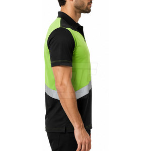 Polos de travail durables pour hommes, chemises à manches courtes à col, tissu facile d'entretien, coupe confortable, uniformes pour le personnel, vêtements de travail - Product Image 5