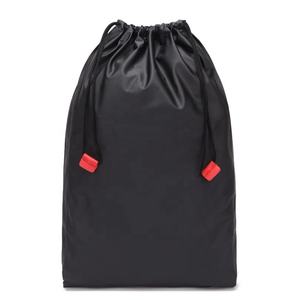 Custom <b>Waterproof</b> Foldable Nylon Black <b>Drawstring</b> <b>Bag</b> Small Gift Packing Pouches with Nylon <b>Bag</b> for Travel - Product Image 3