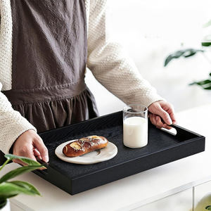 Plateau de service en bois de manguier massif artisanal de luxe avec finition à grain naturel pour une présentation élégante à la maison et à l'hôtel - Product Image 4