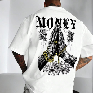 T-shirts à col rond pour hommes de différentes couleurs, respirants, 100% coton, séchage rapide, vêtements d'été, manches courtes, tricotés, prix bas - Product Image 1