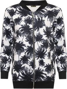 Womens Ladies Biker Celebrity Camo Flower FLoral Print Bomber Jacket - Product Image 2