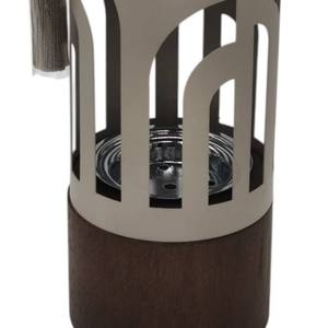 Brûleur d'encens en forme de dôme en métal avec base en bois, brûleur d'oud, aromathérapie, parfum d'ambiance pour la maison, décoration du Ramadan, export - Product Image 2