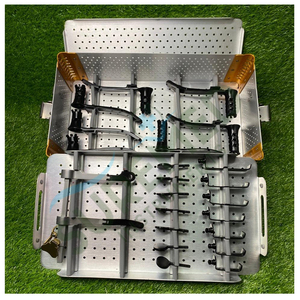 Juego de Retractores para Microdiscectomía Lumbar, Instrumentos de Cirugía de Columna Vertebral de Acero Inoxidable con Caja de Esterilización - Product Image 1