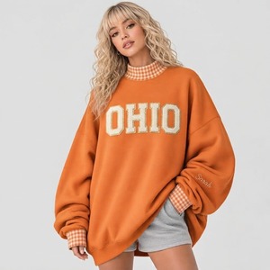 เสื้อสเวตเชิ้ตผู้หญิงทรงโอเวอร์ไซส์ คอเต่า แขนยาว สวมใส่สบายๆ สไตล์ลำลอง แฟชั่นประจำวัน - Product Image 1