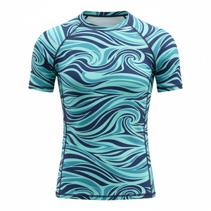 Camiseta de compresión premium para hombres, mujeres y niños, para MMA, BJJ, jiu jitsu, entrenamiento sin gi, sublimada personalizada, duradera, al por mayor. - Product Image 1