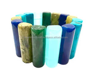 Pulsera de joyería de moda de resina de ángulo hecha a mano de alta calidad para mujer, hebra de Color DE MARCA DE LA India, artesanía de resina - Product Image 3