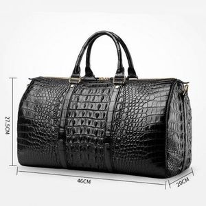 Nouveauté : Sac de voyage décontracté pour homme en cuir véritable, imperméable, sac de sport en cuir, en vente en ligne à bas prix - Product Image 1