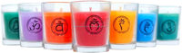 Chakra & Glück Votiv kerzen Duft packung Aroma therapie Kerzen set Eukalyptus Lavendel Rose Jasmin Zeder Lotus und Ylang Ylang