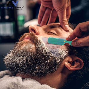 Vente en gros de rasoirs de sécurité en acier inoxydable 100% de haute qualité avec logo personnalisé, couleur menthe, rasoirs de barbier - Product Image 6