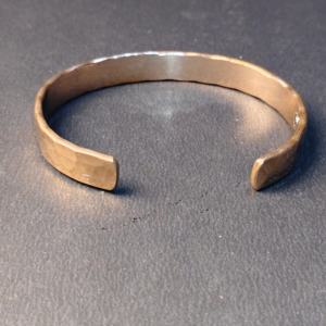 Handcrafted Hammered Copper Bracelet - Rustic Pure Copper Cuff Bangle - Traditional Healing Therapy Jewelry for Men and Women - Product Image 5