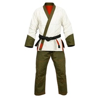 Kimono de Jiu Jitsu Brasileño BJJ Gi, Uniforme para Entrenamiento de Grappling, Traje de Competición para Adultos, Kimono de Artes Marciales de Peso Pesado con Cinturón