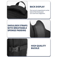 Tactical Computer Backpack with Padded Laptop Sleeve Durable Oxford Cloth Rucksack Breathable Adjustable Straps