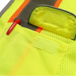 Chaleco de Seguridad Industrial de Alta Visibilidad, Chaleco Reflectante Personalizado con Cremallera y Múltiples Bolsillos, Ropa de Trabajo, Chaleco de Seguridad al por Mayor - Product Image 5